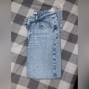 Zara Light Wash Straight Leg Jeans